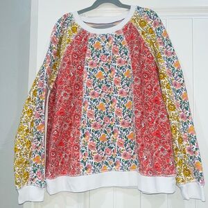 Boden Multicolor Floral Sweatshirt